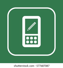 Pencil  icon. Flat design.