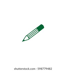 pencil icon in flat design