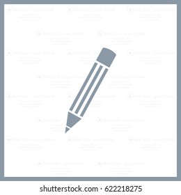 Pencil icon, flat design
