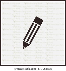 Pencil icon, flat design