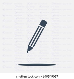 Pencil icon, flat design