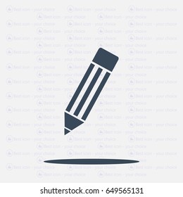 Pencil icon, flat design