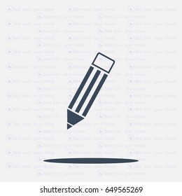Pencil icon, flat design
