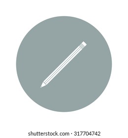 pencil icon. Flat design style eps 10