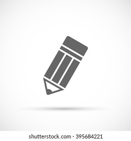 Pencil icon flat. Edit symbol. Write sign