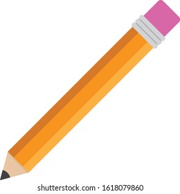 pencil icon flat illustration design