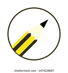 pencil icon. flat illustration of pencil vector icon. pencil sign symbol