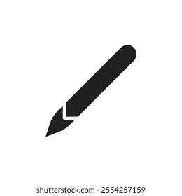 Pencil icon Flat line illustration