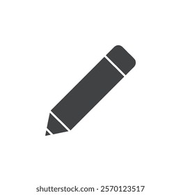 pencil icon Flat logo set collection