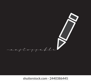 Pencil icon. Pencil flat logo. Pencil symbol illustration.