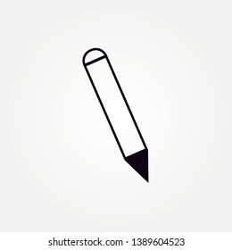pencil icon. pencil flat icon. single high quality outline symbol of graduation for web design or mobile app.