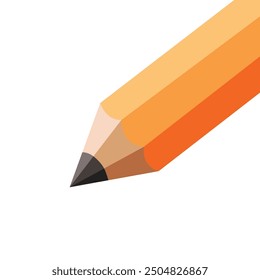 Pencil icon in flat style