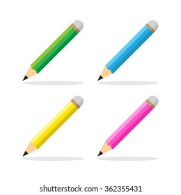 pencil icon flat style