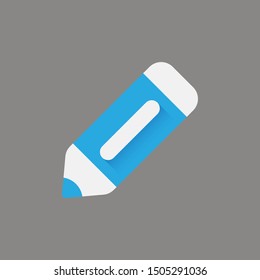 pencil icon in flat style isolated. Vector Symbol illustration.