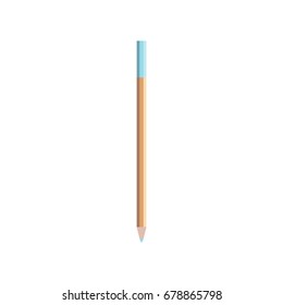Pencil icon in flat style for web and creative design. Vector illustration. Isolated on white