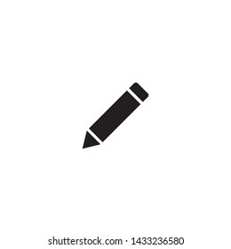pencil icon flat symbol Illustration - Vector