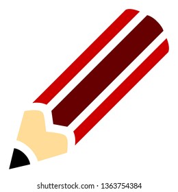 Pencil Icon flat vector illustration logo sign/symbol. For mobile user interface