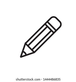 Pencil Icon,  flat vector illustration logo sign/symbol.