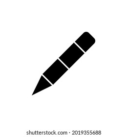 Pencil icon flat vector illustration