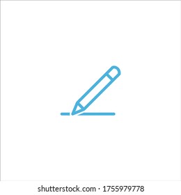 pencil icon flat vector logo design trendy illustration signage symbol graphic simple