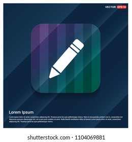 pencil icon - free vector icon