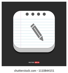 Pencil icon - Free vector icon