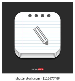 Pencil icon - Free vector icon