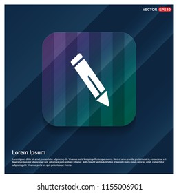 Pencil icon - Free vector icon