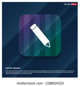 Pencil icon - Free vector icon
