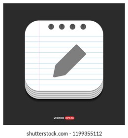 Pencil icon - Free vector icon