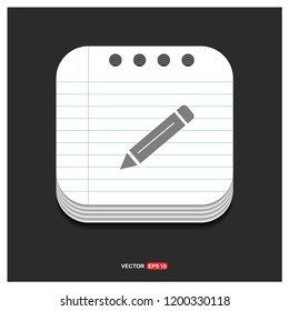Pencil icon - Free vector icon