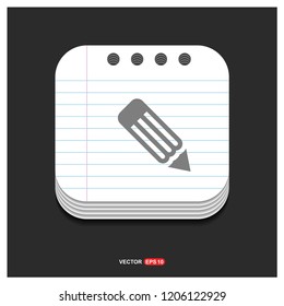 Pencil icon - Free vector icon