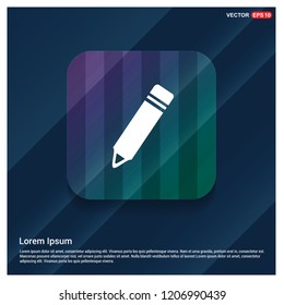 Pencil icon - Free vector icon