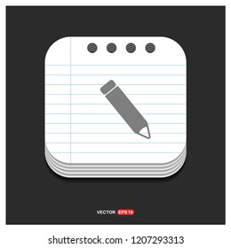 Pencil icon - Free vector icon