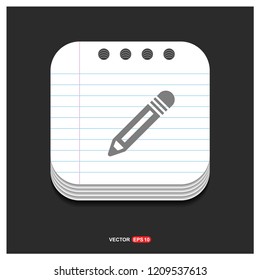 pencil icon - Free vector icon
