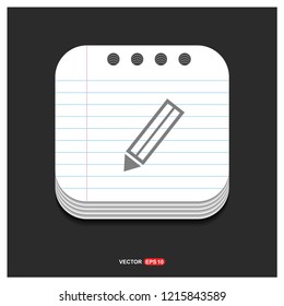 Pencil icon - Free vector icon