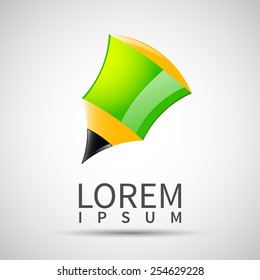 pencil icon geometric design in vector format