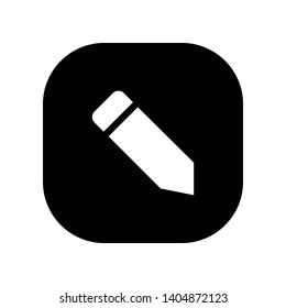 Pencil Icon in Geometric Shape