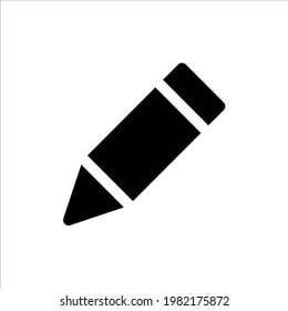 Pencil icon with glyph style