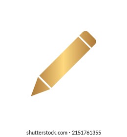 Pencil icon with gold gradient