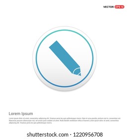 Pencil icon Hexa White Background icon template - Free vector icon
