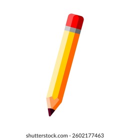 pencil icon illustration isolated on white background