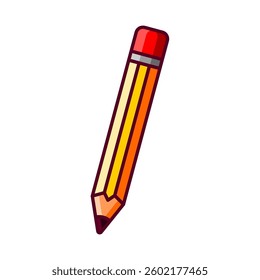 pencil icon illustration isolated on white background