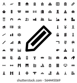 pencil icon illustration isolated vector sign symbol