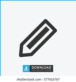 pencil icon illustration isolated vector sign symbol
