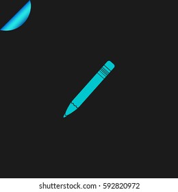 pencil icon illustration isolated vector sign symbol.
