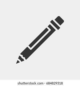 Pencil icon illustration isolated vector sign symbol
