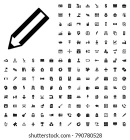 Pencil icon illustration isolated vector sign symbol. editable company icons vector set.