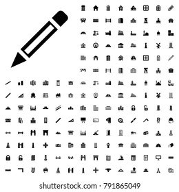 Pencil icon illustration isolated vector sign symbol. architecture icons vector set.
