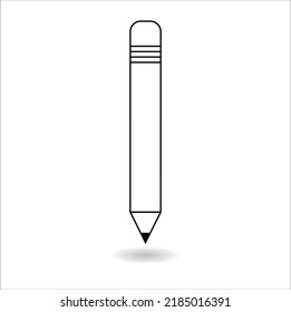 pencil icon illustration line art vector design
